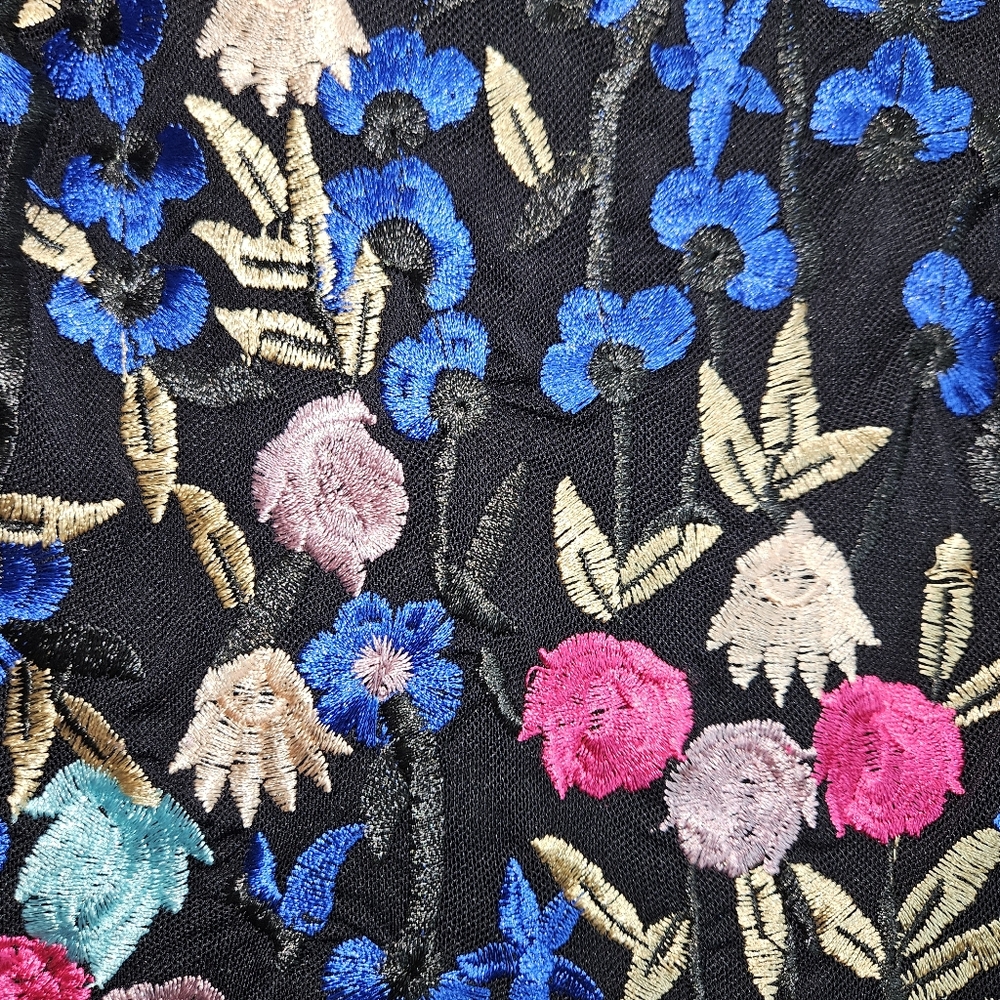 Floral Embroidered Long Sleeve Dress - Picture 7 of 16
